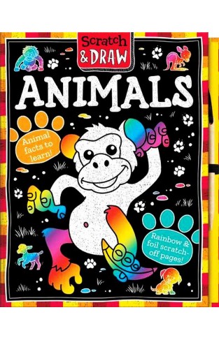 Scratch & Draw Animals - Scratch Art Activity Book